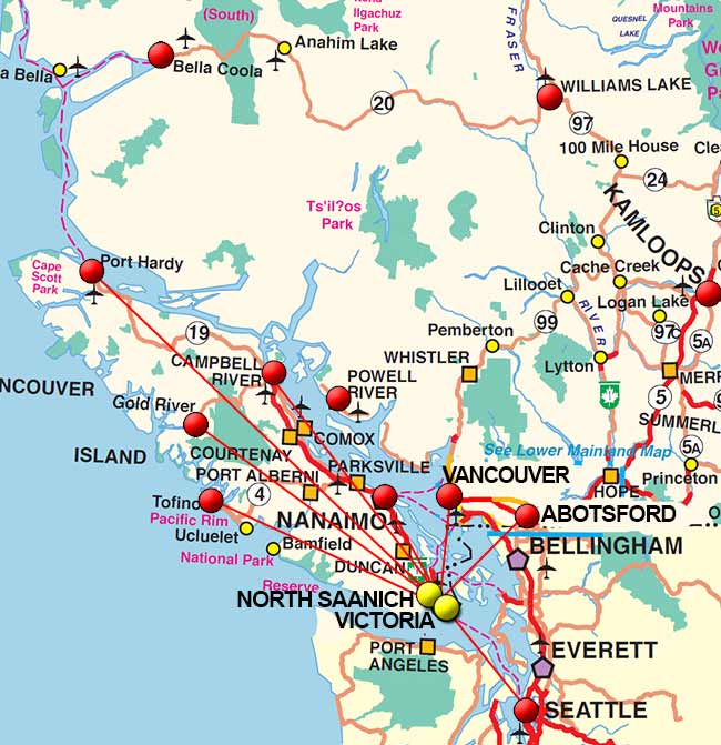 Flights To North Saanich / Charter Flight Network